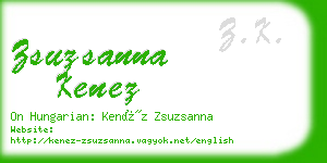 zsuzsanna kenez business card